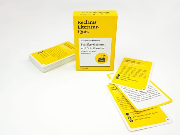 Produktbild: Schriftstellerinnen und Schriftsteller. Wer kennt ihre Werke und Marotten? 50 Fragen und Antworten f&uuml;r B&uuml;chermenschen