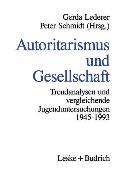 Autoritarismus und Gesellschaft, Taschenbuch von , VS Verlag für Sozialwissenschaften, 9783322914026