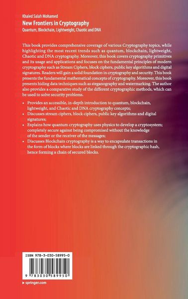 Produktbild: New Frontiers in Cryptography