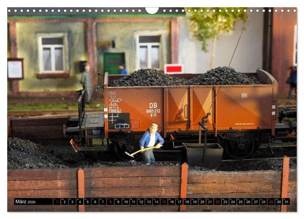 Produktbild: Kleine Bahnwelt in Spur 1 (Wandkalender 2026 DIN A3 quer), CALVENDO Monatskalender