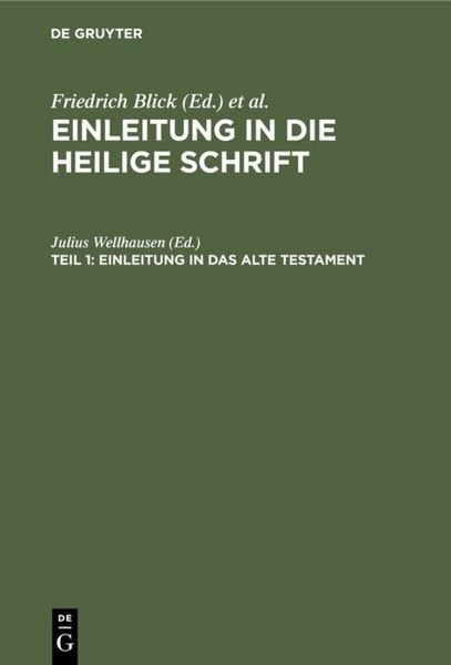 Produktbild: Einleitung in das Alte Testament
