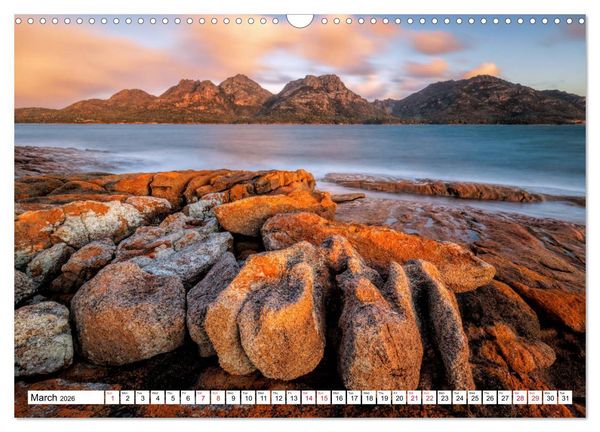 Produktbild: Tasmania Rainforest, waterfalls and rocky shores (Wall Calendar 2026 DIN A3 landscape), CALVENDO 12 Month Wall Calendar