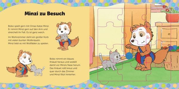 Produktbild: Bobo Siebenschl&auml;fer Puzzlebuch f&uuml;r Kinder ab 3 Jahren