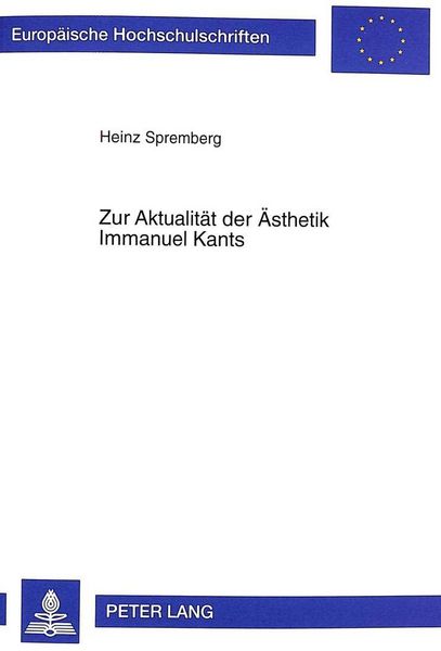 Produktbild: Zur Aktualit&auml;t der &Auml;sthetik Immanuel Kants