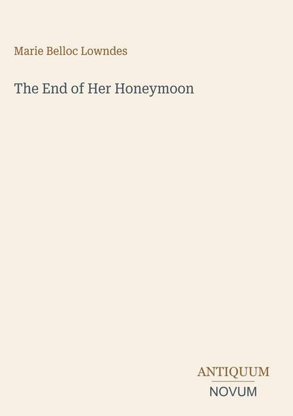 Produktbild: The End of Her Honeymoon