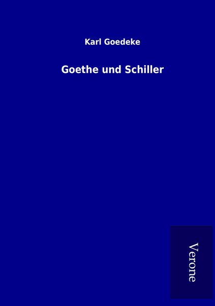 Produktbild: Goethe und Schiller