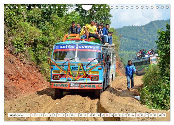 Produktbild: NEPAL, die Umrundung des Manaslu (Wandkalender 2026 DIN A4 quer), CALVENDO Monatskalender