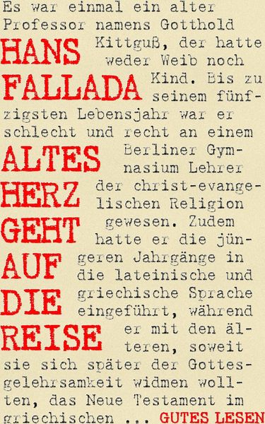 Produktbild: Altes Herz geht auf die Reise