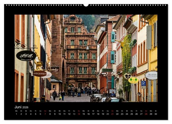 Produktbild: Heidelberg Views - Heidelberger Ansichten (Wandkalender 2026 DIN A2 quer), CALVENDO Monatskalender