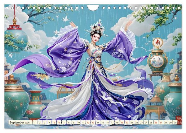 Produktbild: Rhythmus der chinesischen Anmut (Wandkalender 2026 DIN A4 quer), CALVENDO Monatskalender