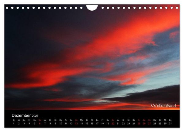 Produktbild: Wolken-Kunstwerke (Wandkalender 2026 DIN A4 quer), CALVENDO Monatskalender