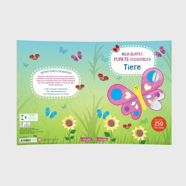 Produktbild: Mein buntes Punkte-Stickerbuch: Tiere