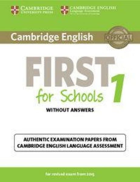 Produktbild: Cambridge English First for Schools 1 for Revised Exam from 2015 Student's Book without Answers