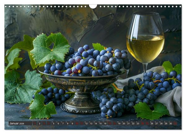 Produktbild: Wein begeistert (Wandkalender 2026 DIN A3 quer), CALVENDO Monatskalender