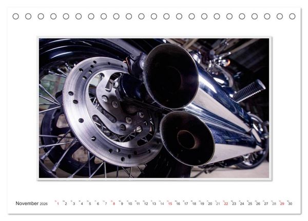 Produktbild: Emotionale Momente: Harley Davidson - Wide Glide (Tischkalender 2026 DIN A5 quer), CALVENDO Monatskalender
