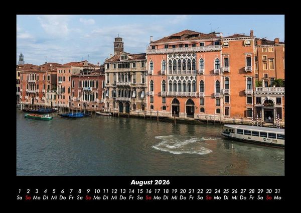 Produktbild: Venedig 2026 Fotokalender DIN A3