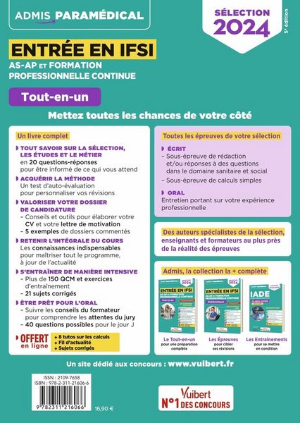 Produktbild: Entree en Ifsi Pour As Ap et Formation Professionnelle Continue Fpc: