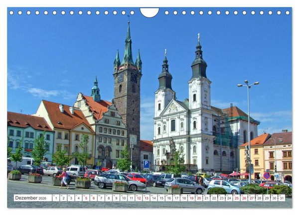 Produktbild: Visit Pilsen & Klatovy - Zwei b&ouml;hmische St&auml;dte - Ein perfekter Urlaubstag (Wandkalender 2026 DIN A4 quer), CALVENDO Monatskalender