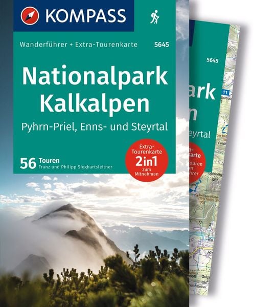 Produktbild: KOMPASS Wanderf&uuml;hrer Nationalpark Kalkalpen - Pyhrn-Priel, Enns- und Steyrtal, 56 Touren mit Extra-Tourenkarte