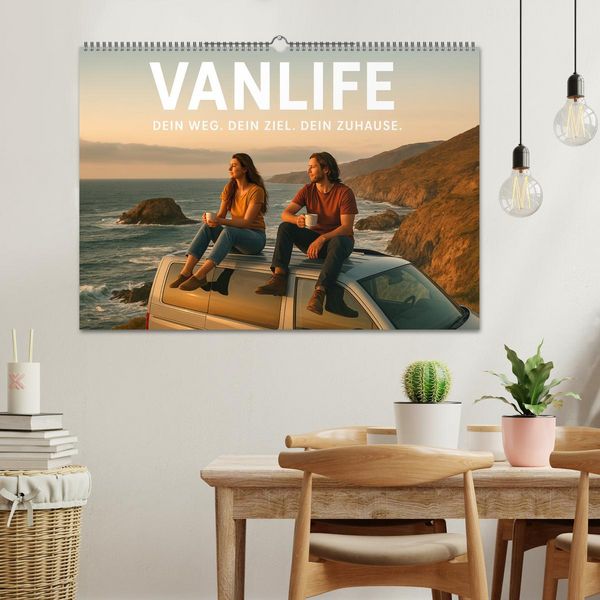 Produktbild: VANLIFE - Dein Weg. Dein Ziel. Dein Zuhause. (Wandkalender 2026 DIN A2 quer), CALVENDO Monatskalender
