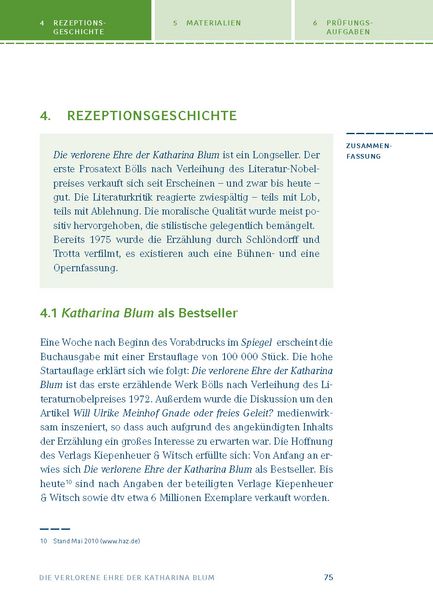 Produktbild: Die verlorene Ehre der Katharina Blum von Heinrich B&ouml;ll