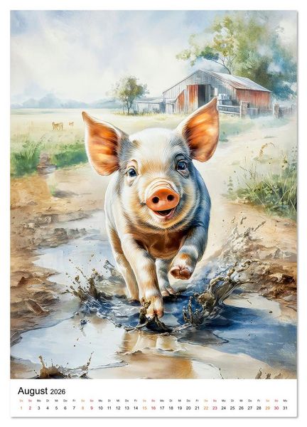 Produktbild: Bauernhof Tiere (hochwertiger Premium Wandkalender 2026 DIN A2 hoch), Kunstdruck in Hochglanz