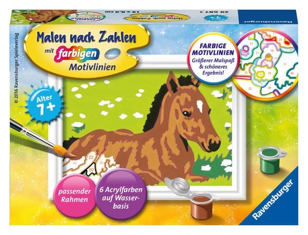 Ravensburger Malen nach Zahlen, kleines Fohlen