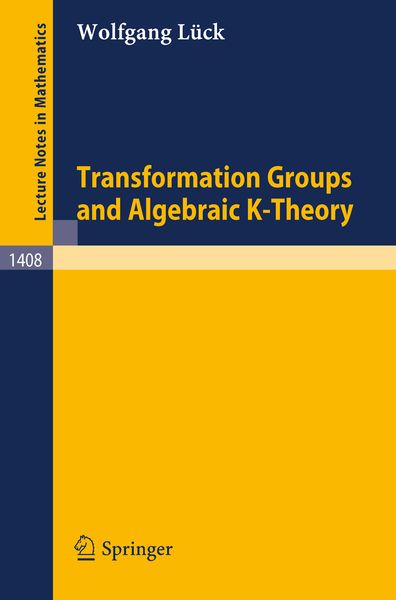 Produktbild: Transformation Groups and Algebraic K-Theory