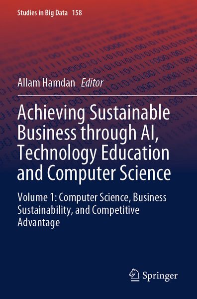 Produktbild: Achieving Sustainable Business through AI, Technology Education and Computer Science
