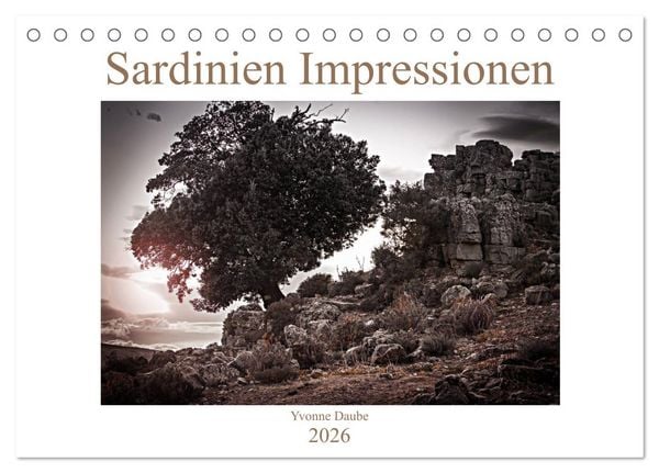Produktbild: Sardinien Impressionen (Tischkalender 2026 DIN A5 quer), CALVENDO Monatskalender