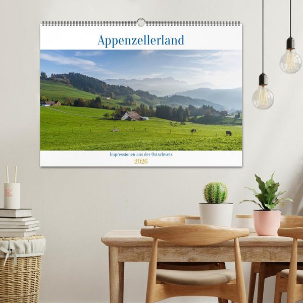 Produktbild: Appenzellerland (Wandkalender 2026 DIN A2 quer), CALVENDO Monatskalender