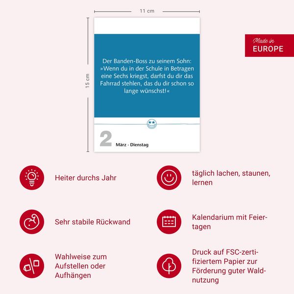 Produktbild: Beste Witze Tagesabrei&szlig;kalender 2027