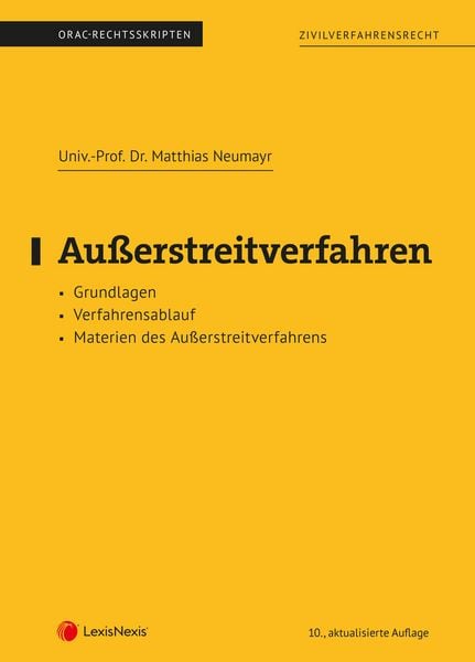 Produktbild: Au&szlig;erstreitverfahren (Skriptum)