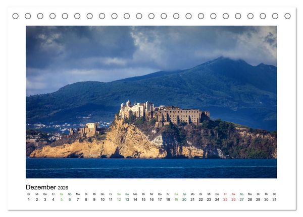 Produktbild: Sehnsuchtsinseln Capri und Ischia (Tischkalender 2026 DIN A5 quer), CALVENDO Monatskalender