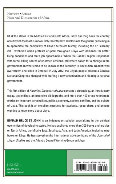 Produktbild: Historical Dictionary of Libya