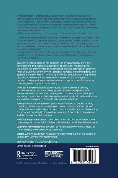 Produktbild: Cultures of Prediction in Atmospheric and Climate Science