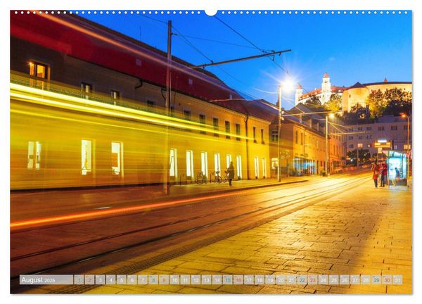 Produktbild: Zauberhaftes Bratislava - Entz&uuml;ckende Hauptstadt der Slowakai an der Donau (Wandkalender 2026 DIN A2 quer), CALVENDO Monatskalender