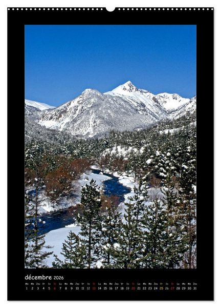 Produktbild: La vall&eacute;e de la Clar&eacute;e Hautes-Alpes (Calendrier mural 2026 DIN A2 horizontal) calendrier de bureau