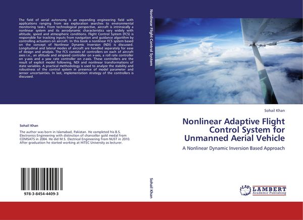 Produktbild: Nonlinear Adaptive Flight Control System for Unmanned Aerial Vehicle