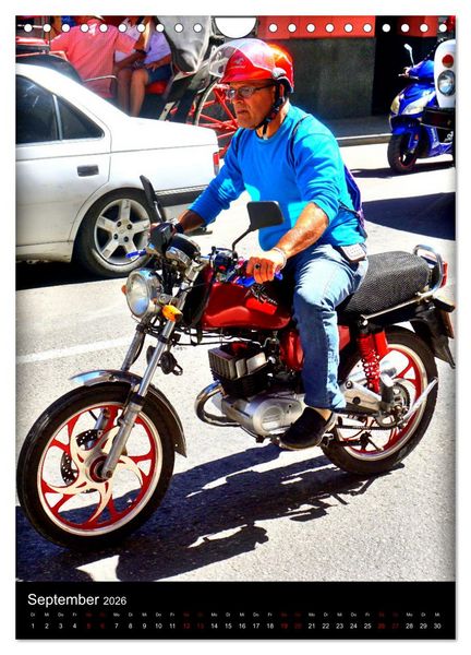 Produktbild: SUZUKI BIKER IN HAVANNA (Wandkalender 2026 DIN A4 hoch), CALVENDO Monatskalender