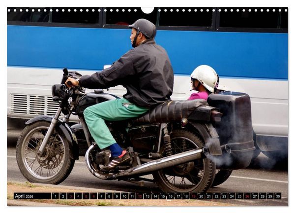 Produktbild: Motorrad-Gespanne in Kuba (Wandkalender 2026 DIN A3 quer), CALVENDO Monatskalender