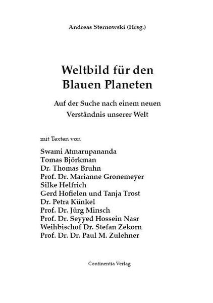 Produktbild: Weltbild f&uuml;r den Blauen Planeten