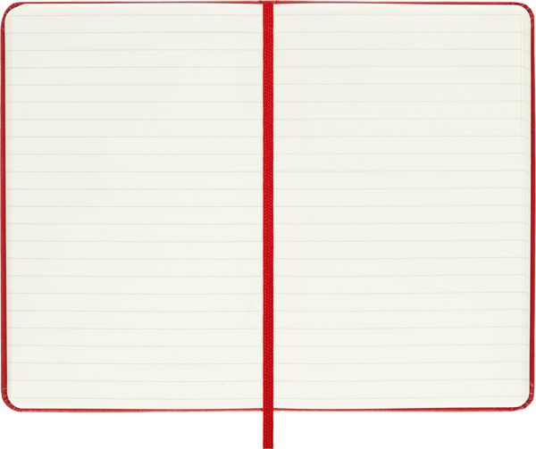 Produktbild: Moleskine Notizbuch, Pocket/A6, Liniert, Fester Einband, Rot