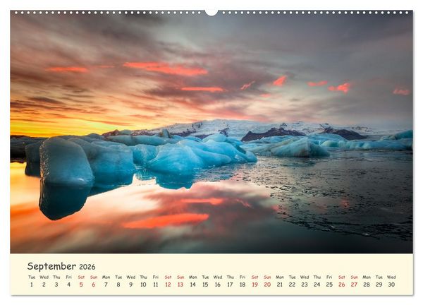 Produktbild: Amazing Nature of Iceland (Wall Calendar 2026 DIN A2 landscape), CALVENDO 12 Month Wall Calendar