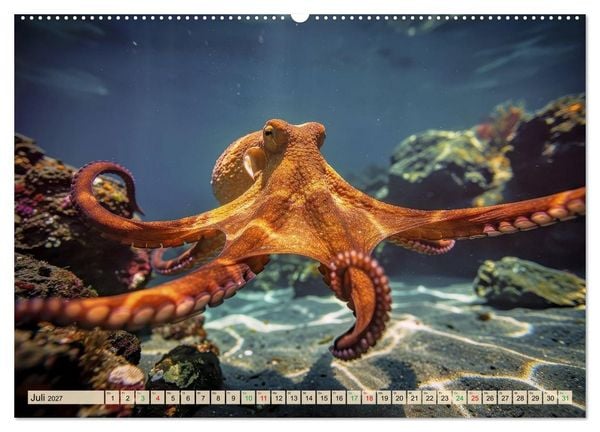 Produktbild: Die intelligentesten Tiere - Weltweit (hochwertiger Premium Wandkalender 2027 DIN A2 quer), Kunstdruck in Hochglanz