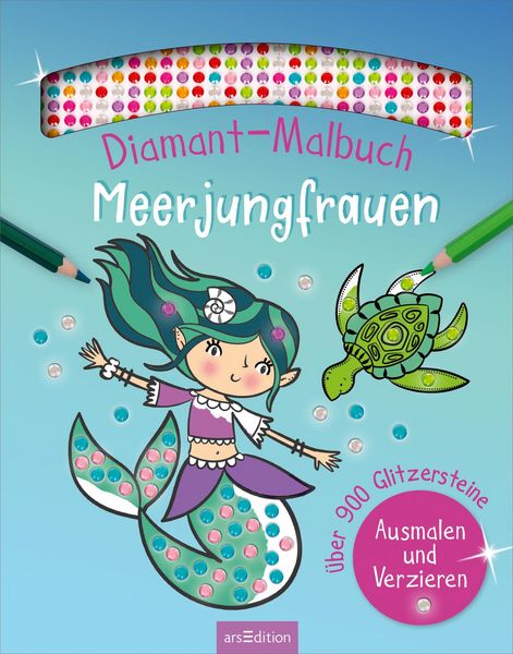Produktbild: Diamant-Malbuch Meerjungfrauen