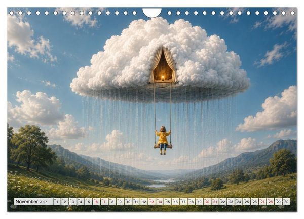 Produktbild: Fantastische Illusionen - Mystischer Kunstkalender (Wandkalender 2027 DIN A4 quer), CALVENDO Monatskalender