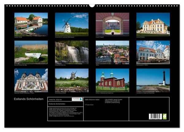 Produktbild: Estlands Sch&ouml;nheiten (Wandkalender 2026 DIN A2 quer), CALVENDO Monatskalender