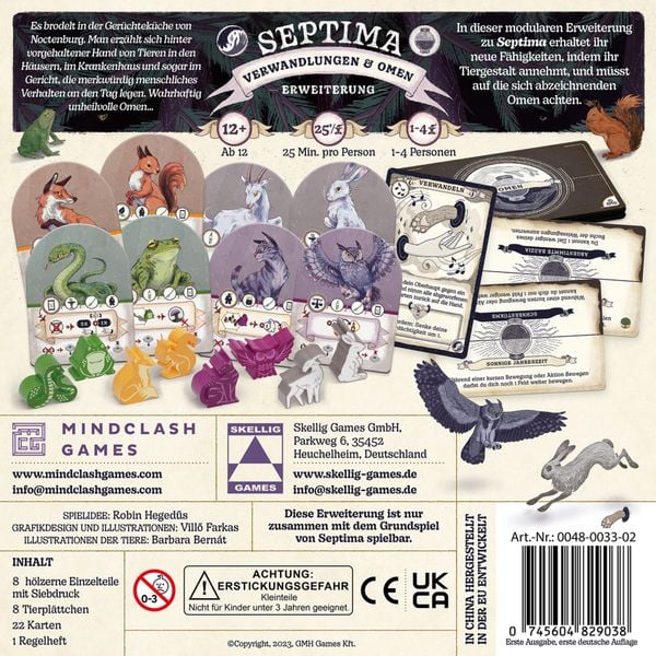 Produktbild: Heged&uuml;s, R: Septima - Verwandlungen und Omen