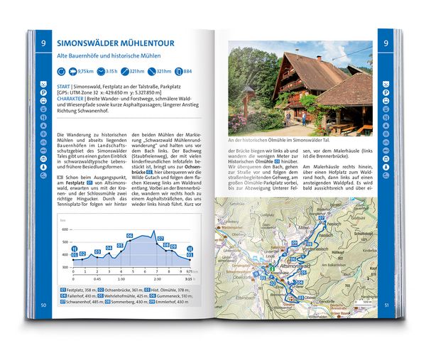Produktbild: KOMPASS Wanderf&uuml;hrer Schwarzwald S&uuml;d mit Naturpark, Kaiserstuhl und Markgr&auml;flerland, 60 Touren